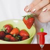 Lotsdonxia 2PCS Stainless Steel Strawberry Huller and Stem Remover Kit,