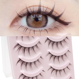 5 Pairs Black DIY False Eyelashes Eyelash Extensions, Fake Eyelashes Non-Irritating Stunning Visual Effect 7 Styles False Eyelashes Cluster Extension Lashes False Eyelashes for Women's Make Up A