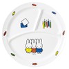 Kanto are Plastic Industrial Miffy round three 仕切 Lunch Plate 23 cm Diameter cm – 65ft