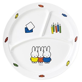 Kanto are Plastic Industrial Miffy round three 仕切 Lunch Plate 23 cm Diameter cm – 65ft