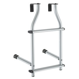 RecPro Universal RV Ladder Extension for RV Exterior Ladders | 2 Step 25" Tall (Silver)