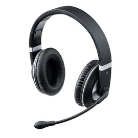 Sanwa Direct 400-BTSH021BK Headset, Wireless Bluetooth Unidirectional Microphone, Foldable, 0.1 inch (3.5 mm) Wired Connection, Telework, Web Conferencing, Binaural