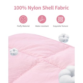 Narwey Makeup Bag, Large Travel Make up Bags for Women, Toiletry Wash Bag, Makeup Cosmetic Toiletires Organizer for Girls (Quilted Dusty Rose)