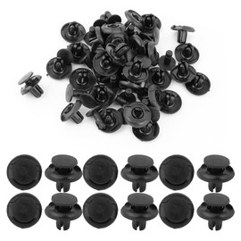 30pcs Car Body Trim Clips Plastic Rivet Fasteners Universal Black 79