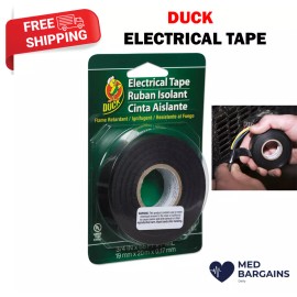 Duck Electrical Tape 0.75-Inch x 66-Feet, Single Roll 551117 - Black