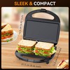 ABS07 Sandwich Maker, 2 Slice Grilled Cheese Maker with Non-stick
