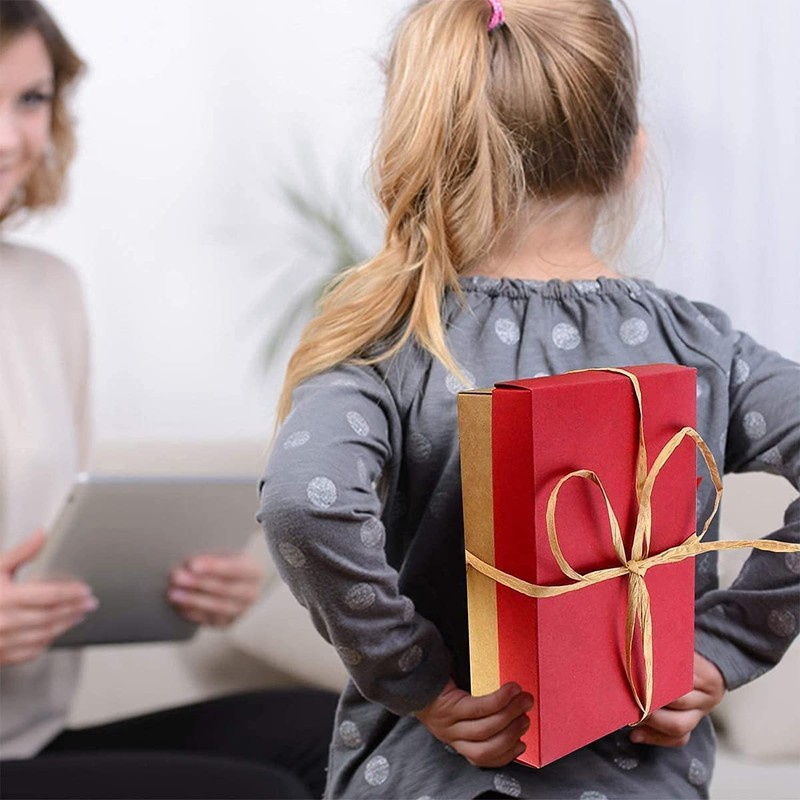 Raffia Craft Ribbon, Light Brown Easter Packing Twine, Kraft Wrapping