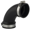 AquaForte PVC elastomer, flexible bow, 90 degrees, diameter 90 mm