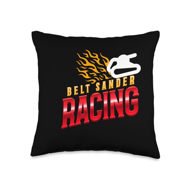Belt Sander Racing Shirt Collection Belt Sander Racer Throw Pillow,