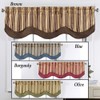 Collections Etc Classic Windsor Layered Window Valance with Scalloped Edges