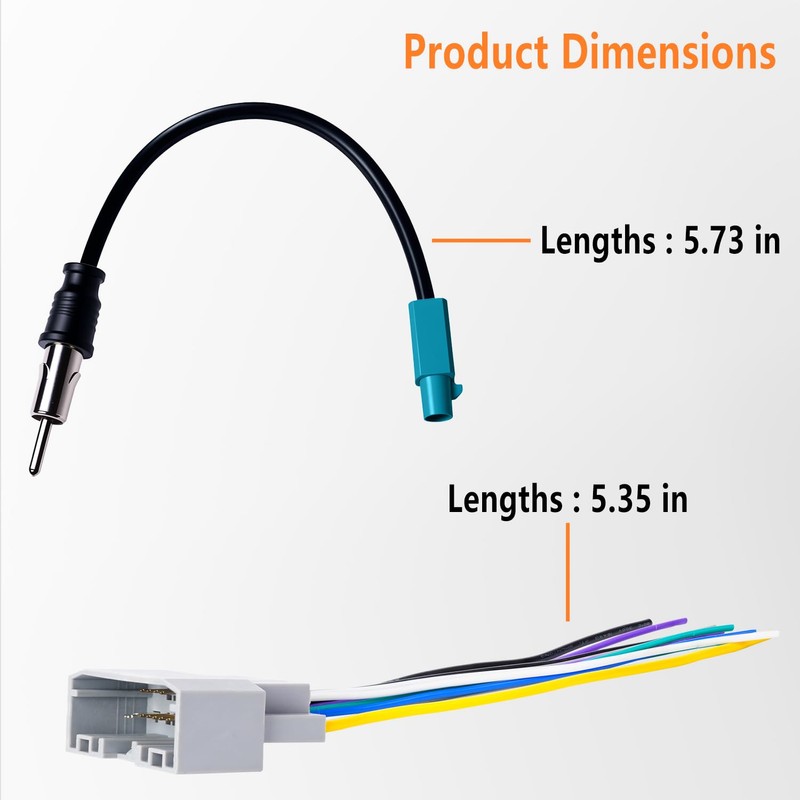 Bedalio Stereo Wiring Harness with Antenna Adapter Compatible with 2006-2016
