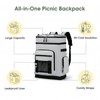 Large Waterproof Leakproof Insulated Cooler Backpack(Black)