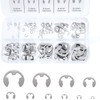 Circlip E-Clip, Circlips Snap Ring, Internal Retaining Ring, 120 Pieces