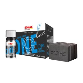 SONAX CC ONE Ceramic Coating | Easy Application for Long-Lasting Paint Protection | Up to 3 Years Durability | Enhances Color & Shine | Hydrophobic Barrier for Paint, Chrome, Glass & Rims | 50 ml