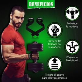 FEVAN Gym Straps, Weightlifting, Powerlifting, Gym, Dead Weight - Lifting Straps - Women and Men (Black)