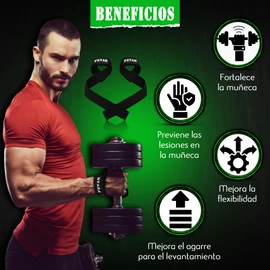 FEVAN Gym Straps, Weightlifting, Powerlifting, Gym, Dead Weight - Lifting Straps - Women and Men (Black)