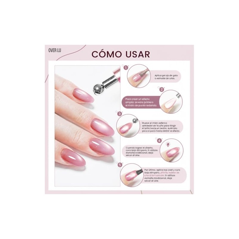 Over Lu | Imán para Uñas Ojo de Gato de