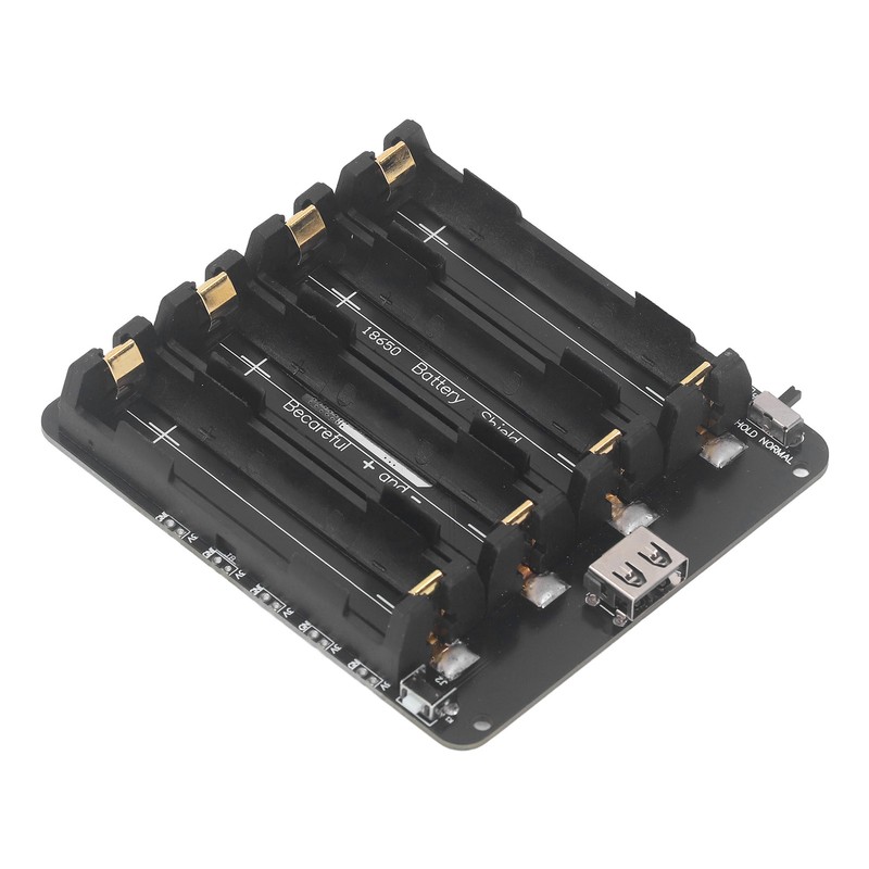 4 Slot Lithium Battery Holder Shield Case Battery Development Board