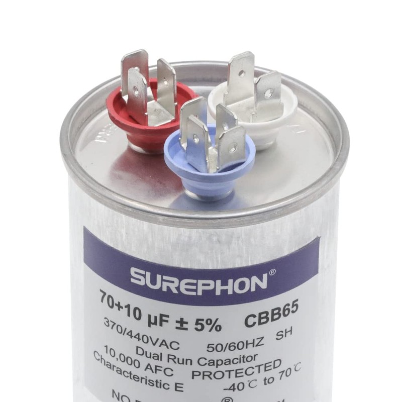 SUREPHON B CBB65 Run Capacitor for ac 70+10 uf 70+10