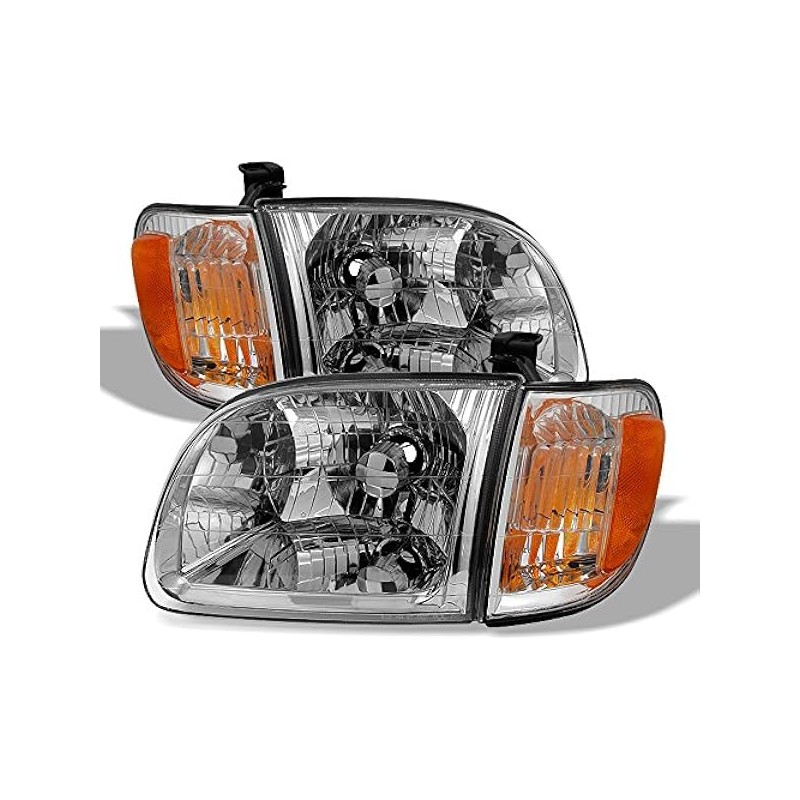 ACANII - For 2000-2004 Toyota Tundra Regula/Access Cab Headlights+Parking Lights