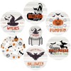 6 PCS Halloween Coasters with Metal Holder and Cork Base
