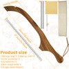 THDUJAYJAY 2 Pack Wooden Bread Bow Knife Set,Durable High Carbon