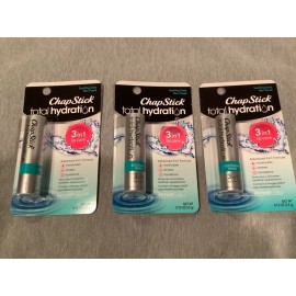 ChapStick ~ 3 Chapstick Total Hydration 3-In-1 Lip Care Soothing Oasis Non Tinted ~
