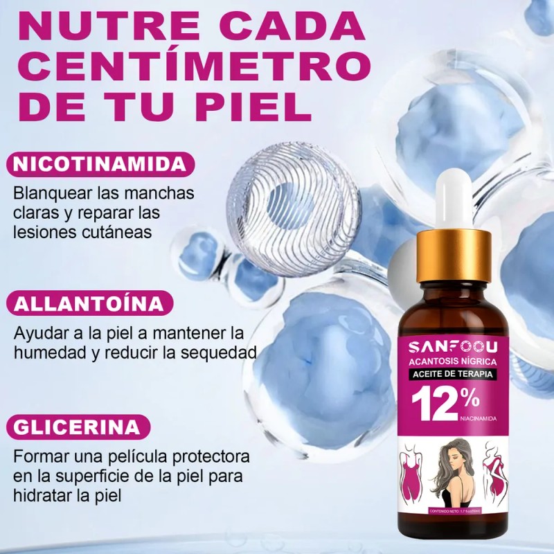Aceite Acantosis Nigricans, Mejora La Hiperpigmentac Neutra