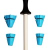 Wedgek HXT Ceramic Thick Sharpening Rod and Angle Guides, 11-Inch