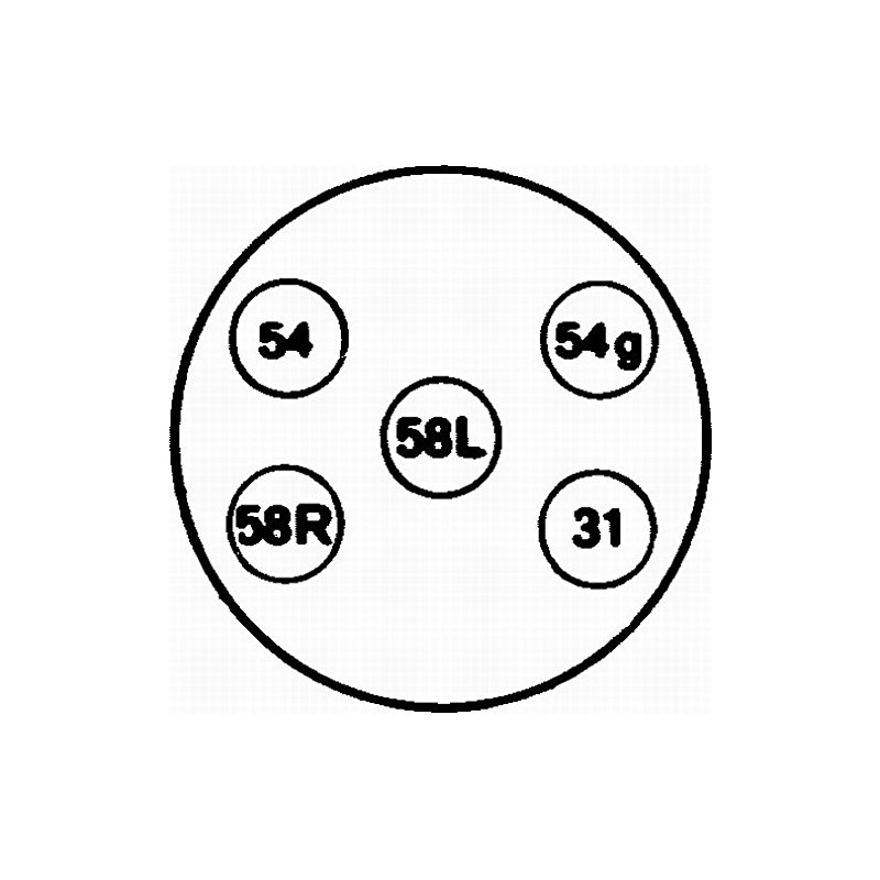 HELLA 8JB 001 940-001 Socket - 24V - 5-pin connector