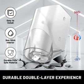 Replacement Spout Cover for Ninja Slushie Machine,Ninja Slushie Replacement Parts Accessories Compatible With FS300, FS301 Machine,BPA Free,PC(Clear)