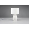 Reality Leuchten Melva R51771031 Table Lamp, Ceramic Base Matte White,
