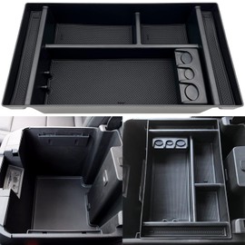 JOJOMARK Center Console Organizer Tray fits for 2019-2022 GMC Sierra/Chevy Silverado 1500 Accessories, 2020-2021 2022 2023 Silverado/Sierra 2500 HD/3500 HD