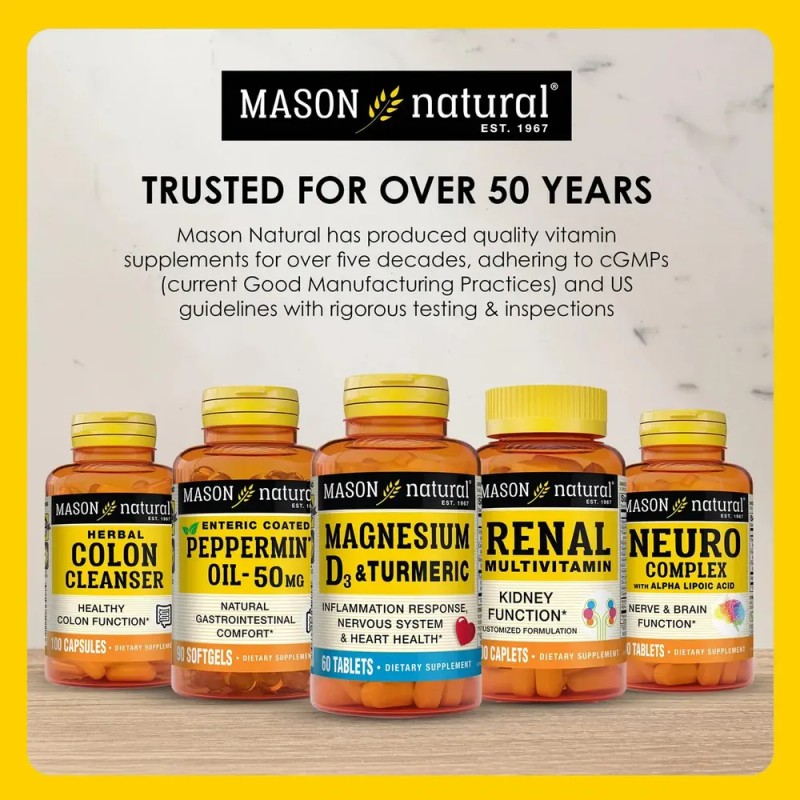 Mason Natural Extracto De Cereza Ácida 1000mg Con Cúrcuma