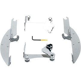 Memphis Shades Trigger-Lock Mounting Kit (Polished/Batwing Fairing) Compatible with 03-07 Honda VTX1300S