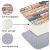 Non-Skid Low Pile Sponge Foam Door Entry Rug for Bathroom