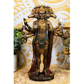 Panchamukhi Anjaneya Five Faced Hanuman Statue Monkey Hindu God Warrior Figurine