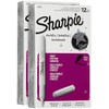 Sharpie Metallic Permanent Markers, Fine Point-Silver-12 ct, 2 pk