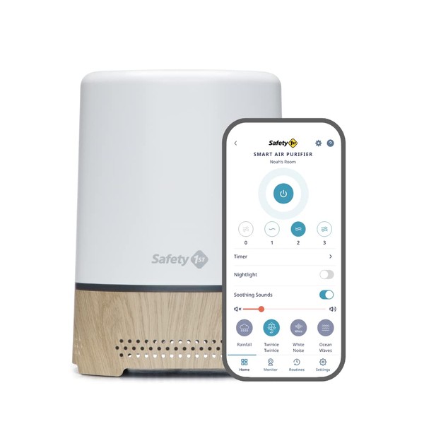 Safety 1st Smart Air Purifier, True HEPA Filter For Bedrooms
