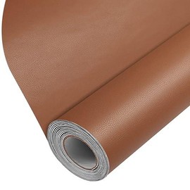 Leather Repair Patch Tape Kit, Self Adhesive Leather Repair for Furniture, Couch, Sofa, Car Seats,Office Chair,Vinyl Repair Kit.:_Light Brown_16.9inch x 6.56Feet
