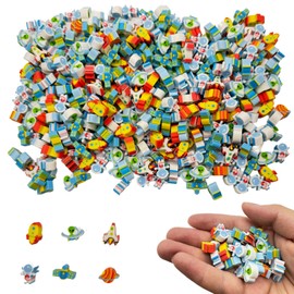 300 Pcs Mini Erasers for Kids, Cute Erasers Bulk Classroom Erasers Bulk Pencil Erasers for Kids Party Favor Home School Work Classroom Rewards Prizes Gifts (Space)