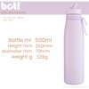 onegreenbottle Evolution V2 Edelstahl-Wasserflasche mit Träger, 500 ml Heiß- und