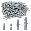 300Pcs Assorted Wall Plugs Set Gray Plastic Column Expansion Pipe