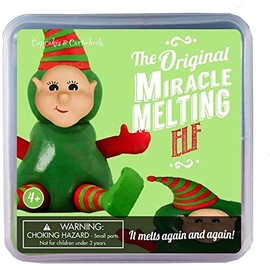 Melting Collection - Snowman/Elf/Christmas Tree/Witch/Cat/Dog/Dinosaur/Flamingo/Unicorn/Bear - Holiday Season Stocking Filler (Elf)