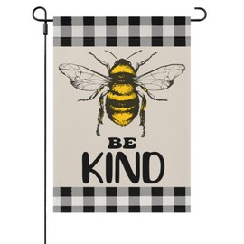 bee kind Yard Flag One Size Double Sided Art Small Garden Flags for Farmhouse House Flag