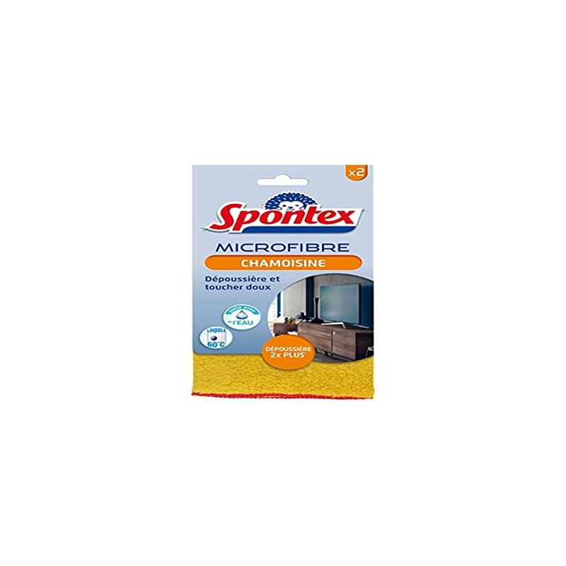 Spontex - Microfibre Cleaning Cloths - 2 Microfibers That Remove