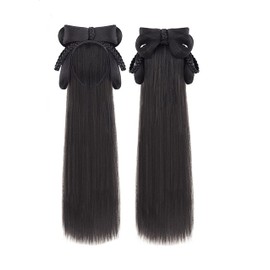 Chinese Style Hairdressing Loafing Hair Wig, Easy to Wear Headband Wig, Cosplay Wig, Ancient Imperial Court, Woman, Celestial Maiden, Photo Shoot (Design A)