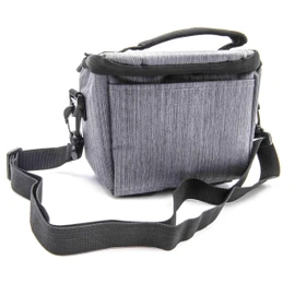 vhbw Polyester Photo Case Grey Compatible with Olympus OM-D E-M10, OM-D E-M5, Pen E-PL6, Pen E-PL7, Pen E-PM1, gray, Bag