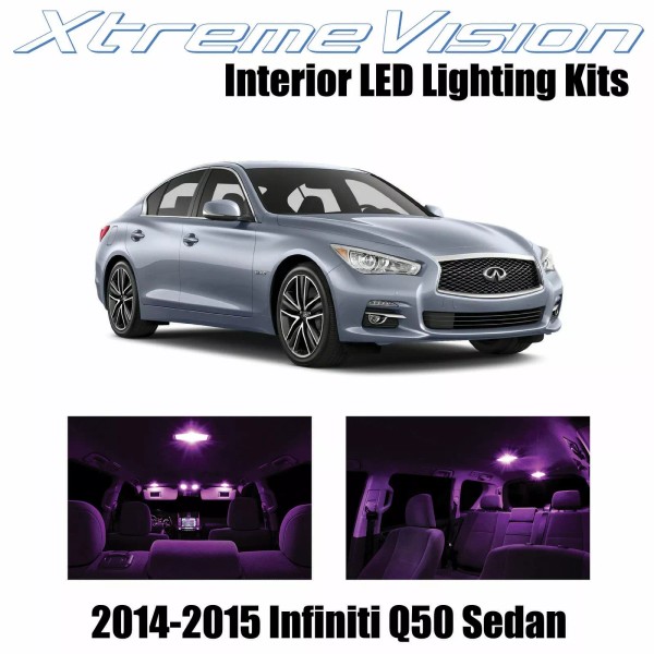 XtremeVision Interior LED for Infiniti Q50 Sedan 2014-2015 (10 PCS)