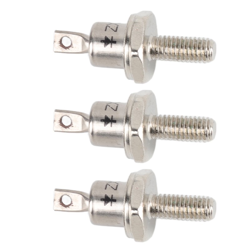 3PCS Rectifier Diode Spiral 25A Iron High Hardness Spiral Rectifier